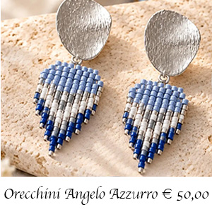 Orecchini Angelo-Azzurro disponibili su ordinazione ad € 50,00 Orecchini Angelo-Azzurro 008 per la Bigiotteria-Mosaico