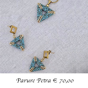 Parure Petra disponibile su ordinazione ad € 70,00 Parure Petra 001 per la Bigiotteria-Mosaico